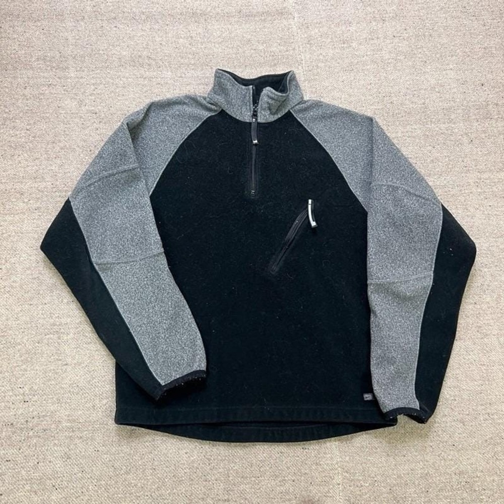 Vintage Nike Fleece 1/4 Zip Mens Medium Black 2000s Y2K Tech